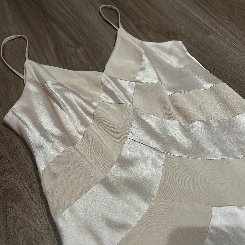 Precis Petite Floor Length Satin Dress